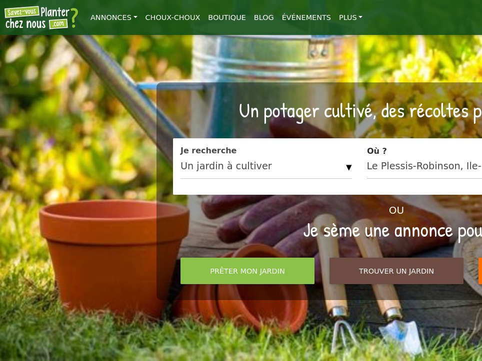 Savez-vous Planter chez Nous ?